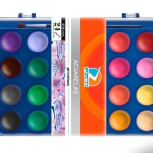 ACUARELA EZCO PREMIUM X 24 COLORES X U.