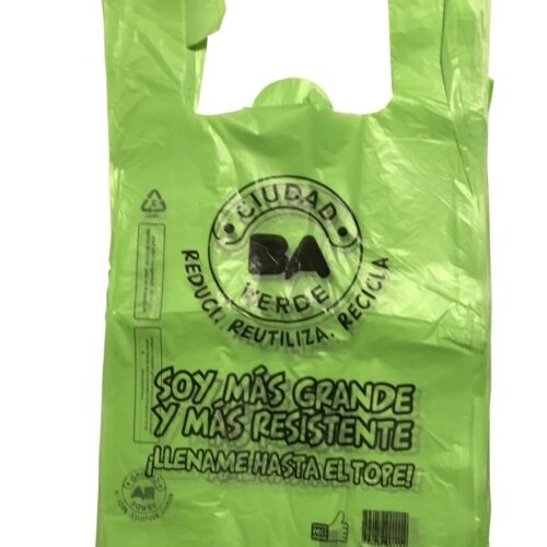 BOLSA CAMISETA 45x55 CIUDAD VERDE  A.D. SUP. REF. (10)