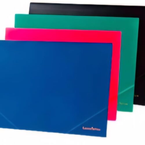 CARPETA 3 SOLAPAS CON ELASTICO COLOR