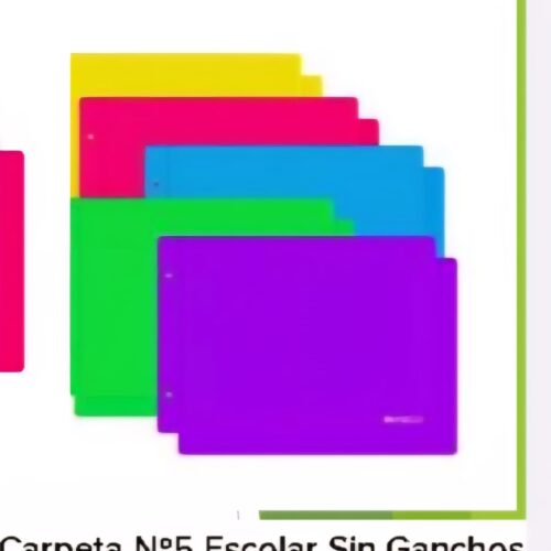 CAPETA PLASTICA N°5 EZCO SIN GANCHOS