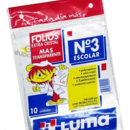 FOLIO CRISTAL N° 3 X 10