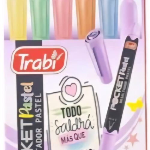 RESALTADOR EZCO RESALTADOR POCKET X 6 PASTEL TRABI