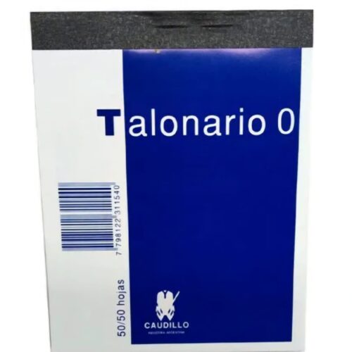 TALONARIO COMUN N° 0 CHICO