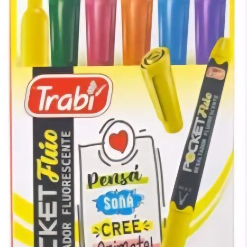 RESALTADOR EZCO RESALTADOR POCKET X 6 FLUO TRABI