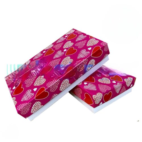 CAJA BOMBONERA CORAZONES IMP. 1KG X10U