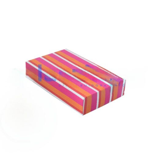 CAJABOMBONERA RAYAS COLORES 1/4KG X10U